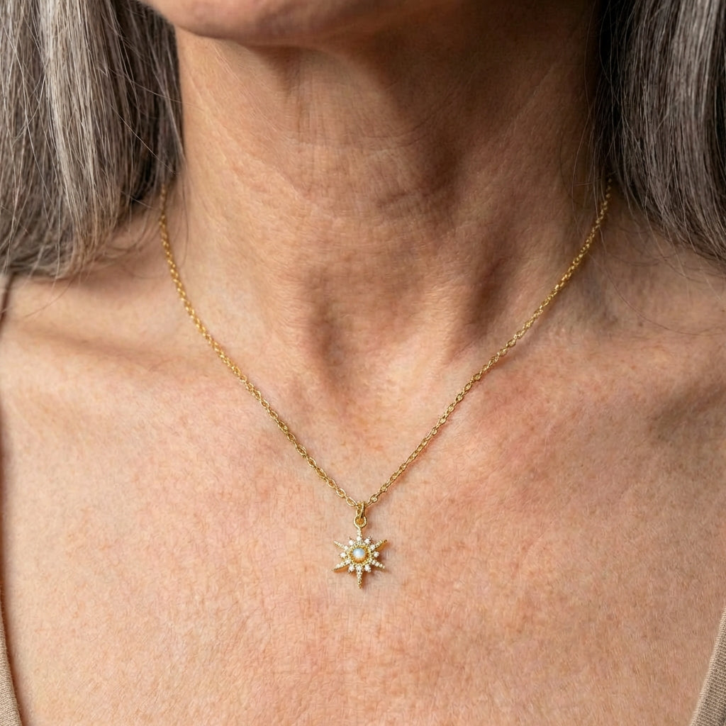 Stellina Opal Star Necklace