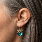 A Vintage Style Glass Dragonfly Earring Set