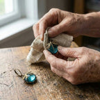 A Vintage Style Glass Dragonfly Earring Set