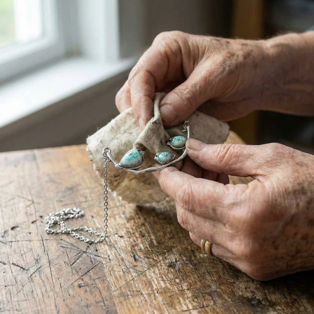 Vintage Birdie Silver Necklace