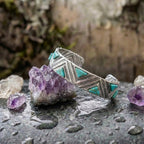 Vintage Bohemian Tribal Turquoise Bangle Bracelet