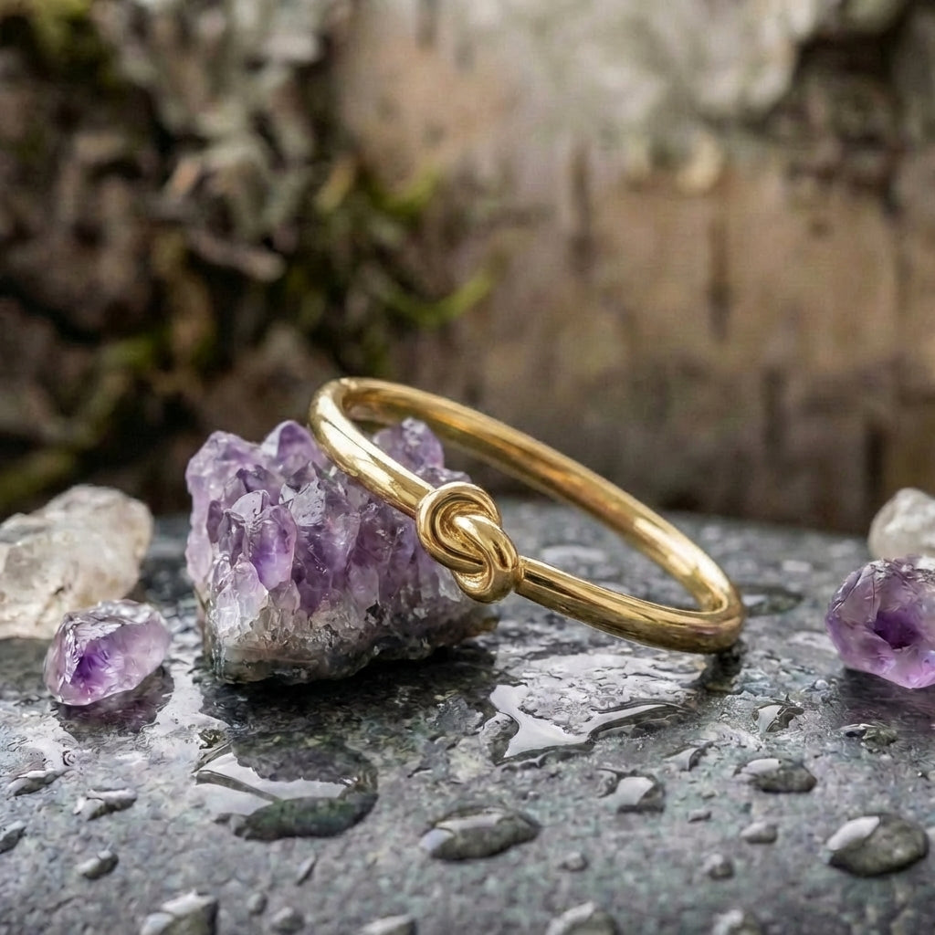 Vintage Gold Knotted Bangle Bracelets