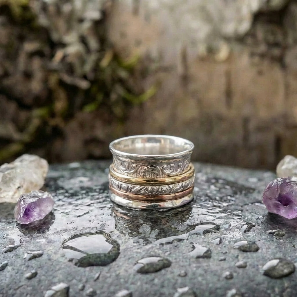 A Vintage Gold & Silver Fine Ring