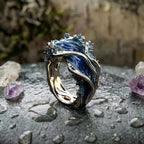 A Vintage Golden Ocean Wavy Ring Sustainable Ocean Inspired Jewelry