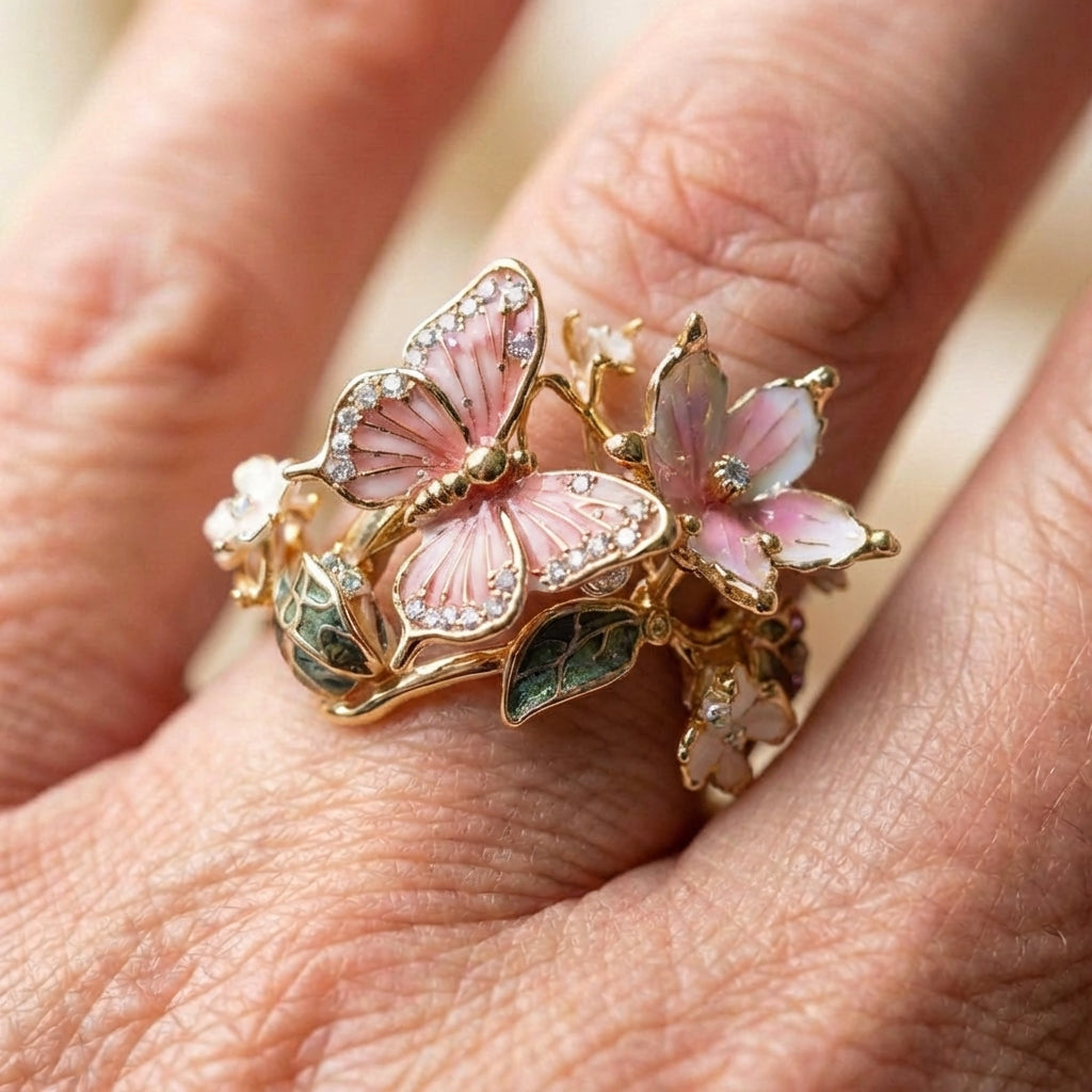 A Vintage Golden Prifddinas Floral Ring