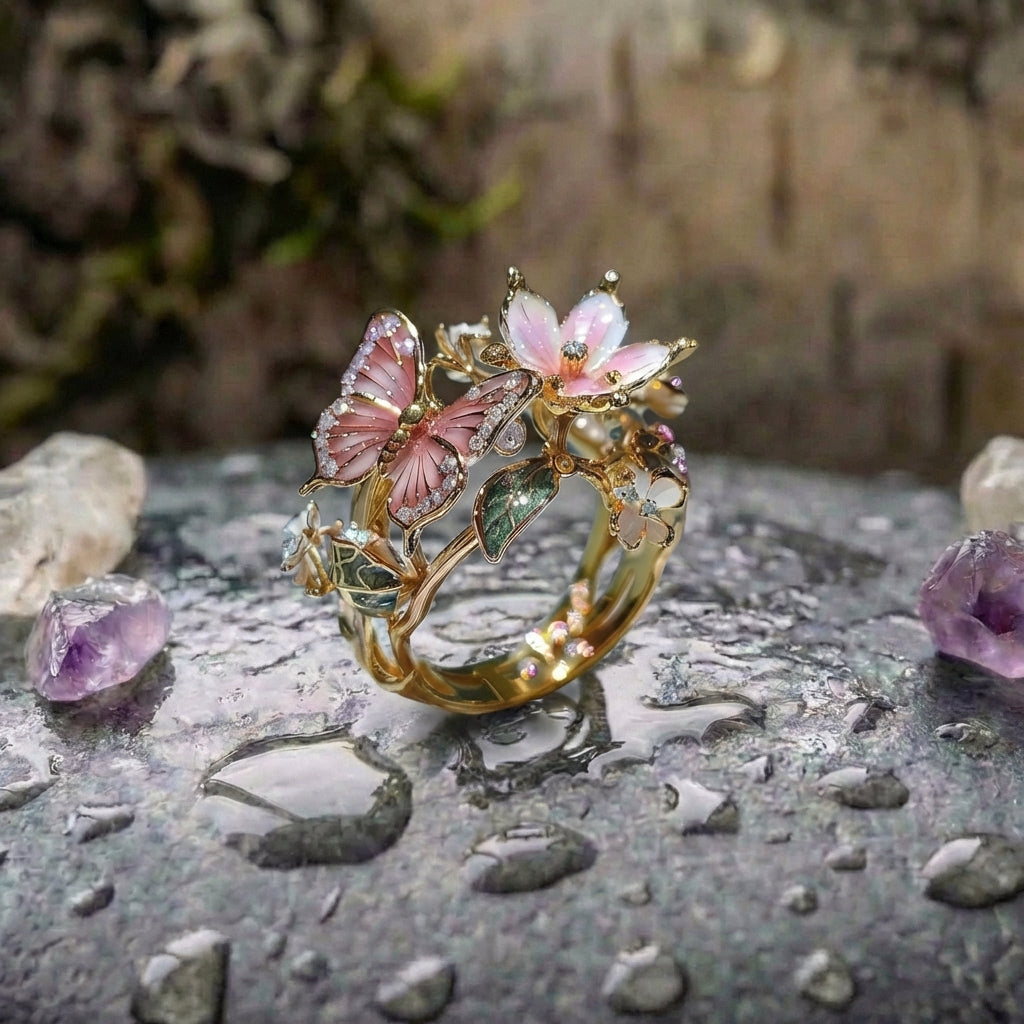 A Vintage Golden Prifddinas Floral Ring