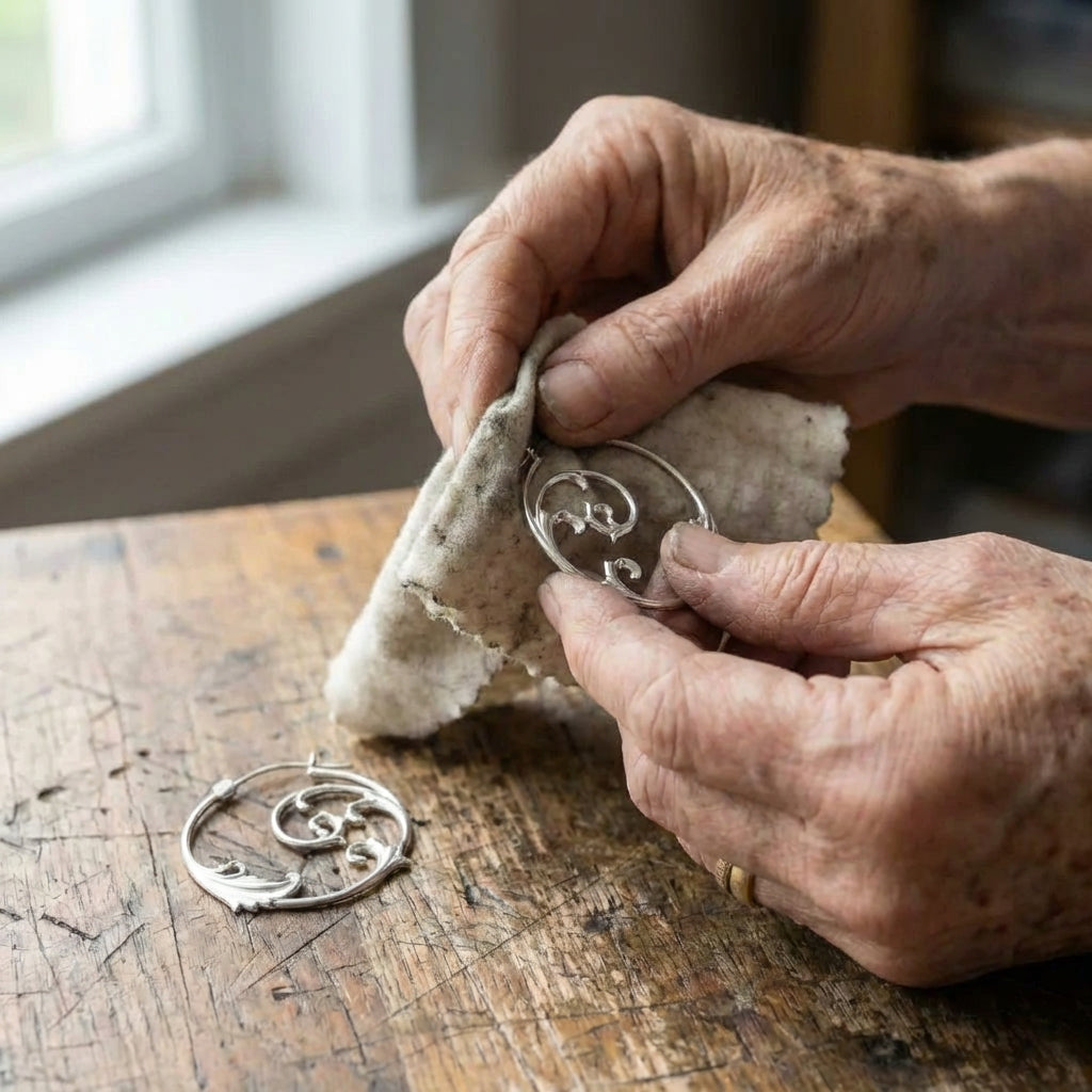 A Vintage Gothic Ornament Statement Hoop Earrings Set