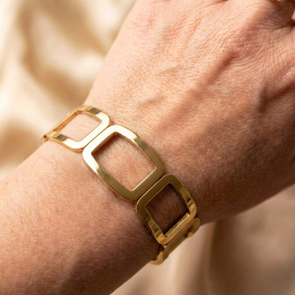 Vintage Hollow Cuff Bangle Bracelet