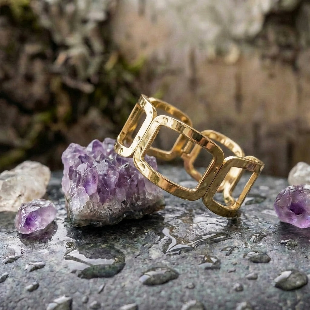 Vintage Hollow Cuff Bangle Bracelet