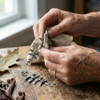 A Vintage Nature Earring Set In Silver