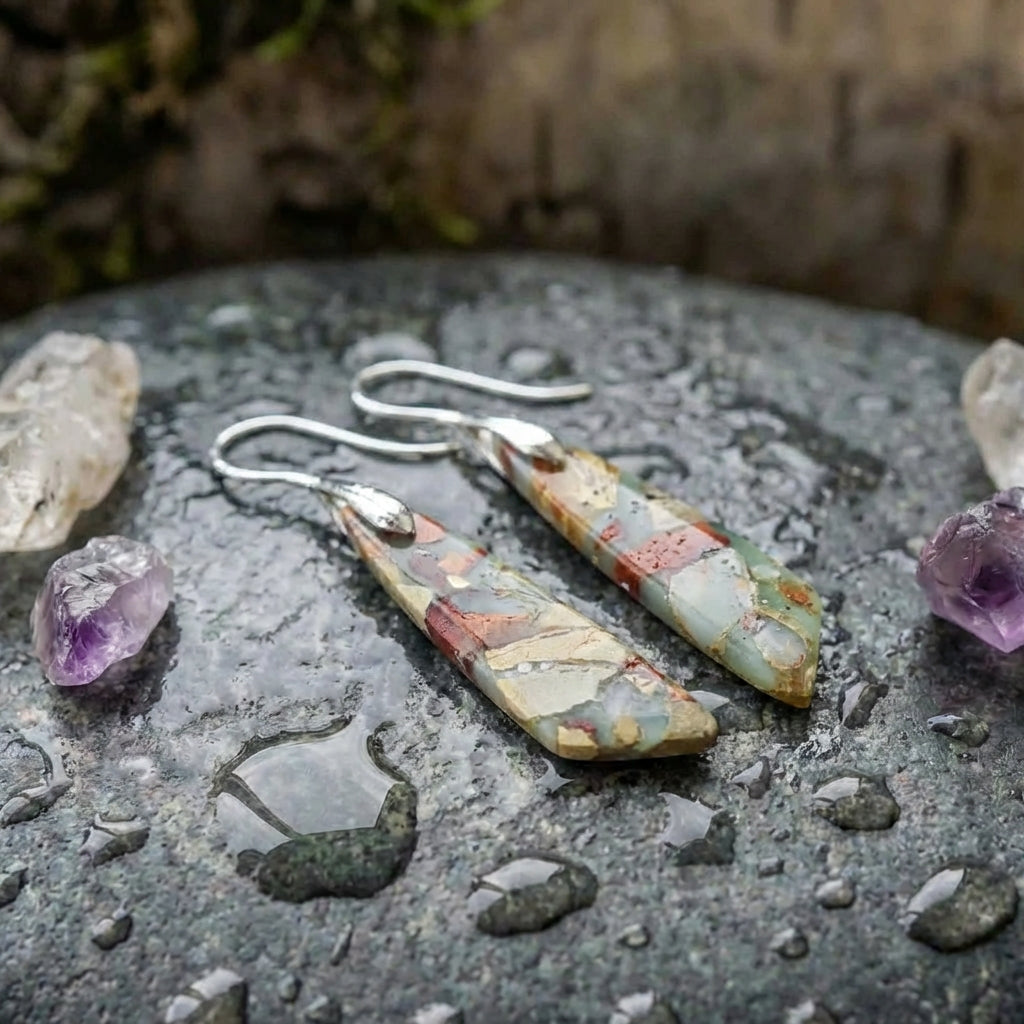 A Vintage Nature Stone Earrings