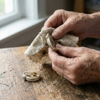 A Vintage Gold And Diamond Earring Set