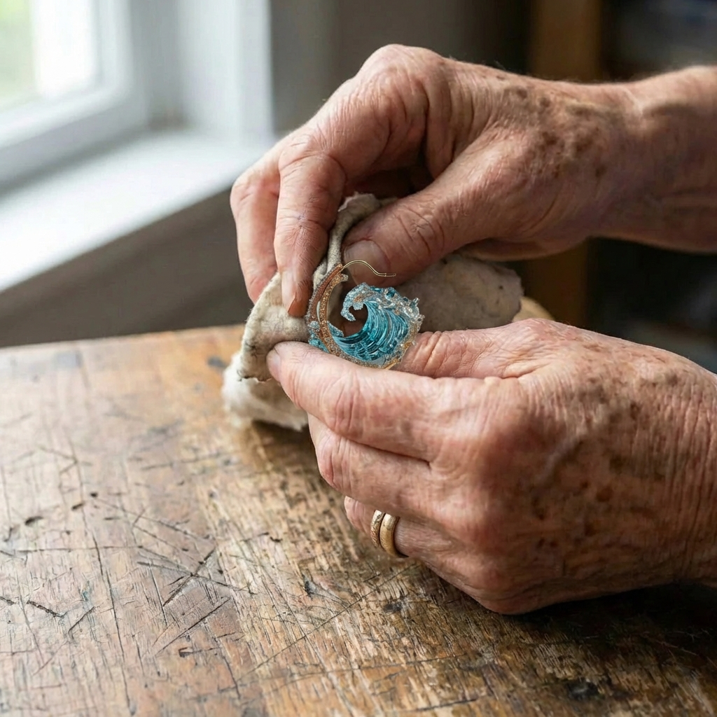 An Ocean's Oath Earring Set